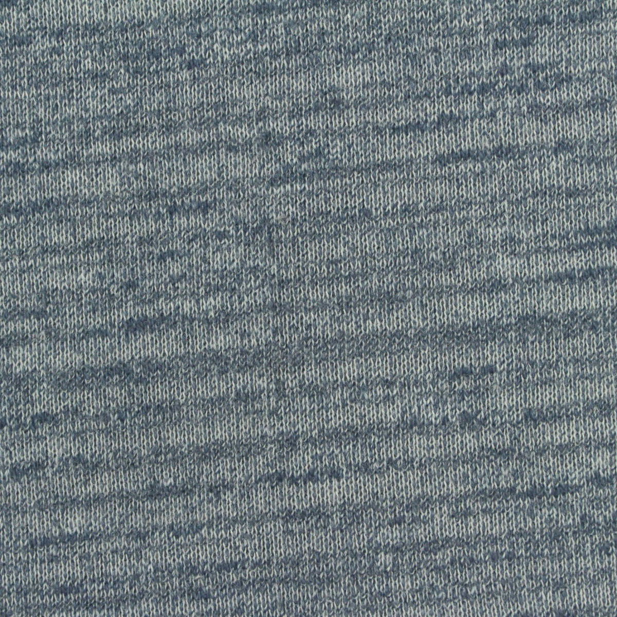 Blue-Grey Marl French Terry, Cotton-Poly, 280 gsm