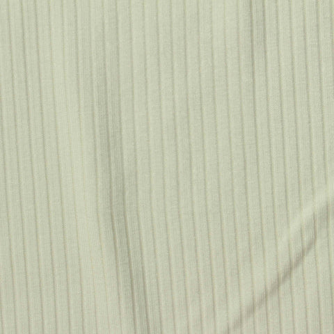 Viscose Stretch Rib Knit Fabric, 240 gsm, 150 cm — Green
