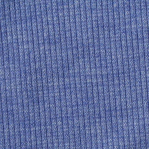 Blue Heather Rib Knit, Poly-Viscose