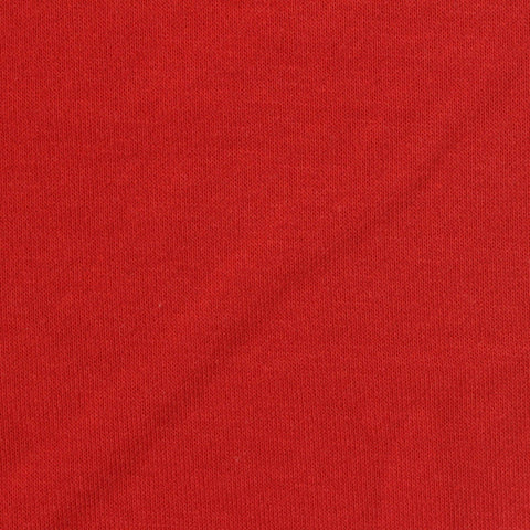 Polyester Cotton French Terry Fabric, 255 gsm, 178 cm — Red
