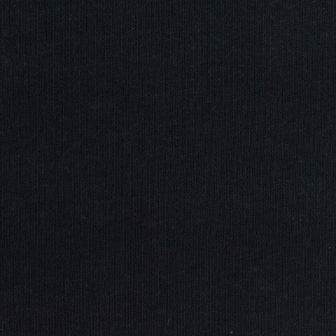 Polyester Viscose Stretch Jersey Knit Fabric, 185 gsm, 155 cm — Black