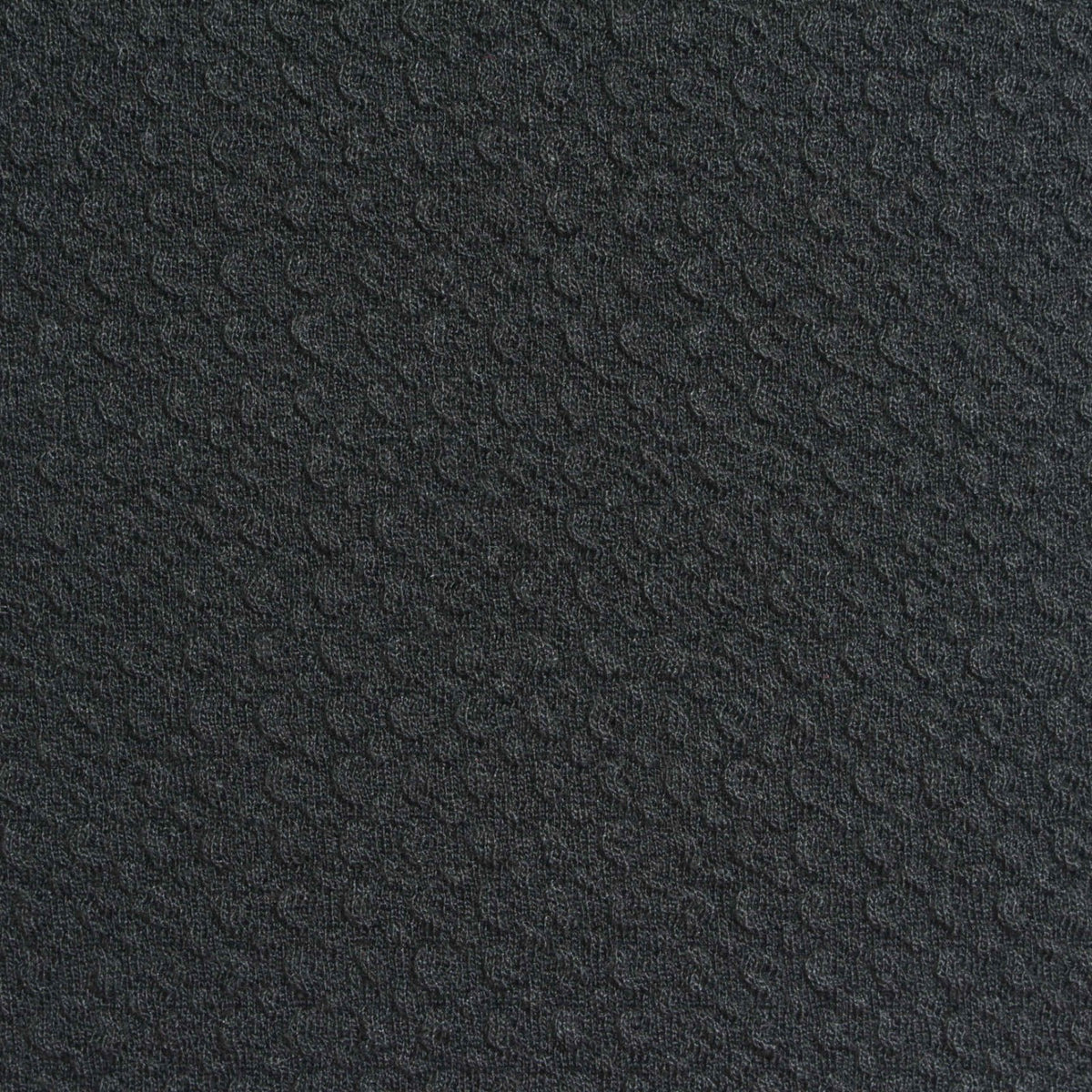 Dark Grey Tone-on-Tone Interlock Knit, Polyester, 260 gsm