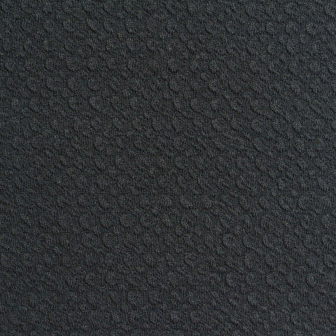 Dark Grey Tone-on-Tone Interlock Knit, Polyester, 260 gsm