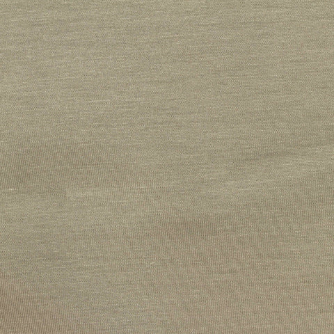 Brushed Viscose Polyester Stretch Scuba Knit Fabric, 300 gsm, 165 cm — Khaki