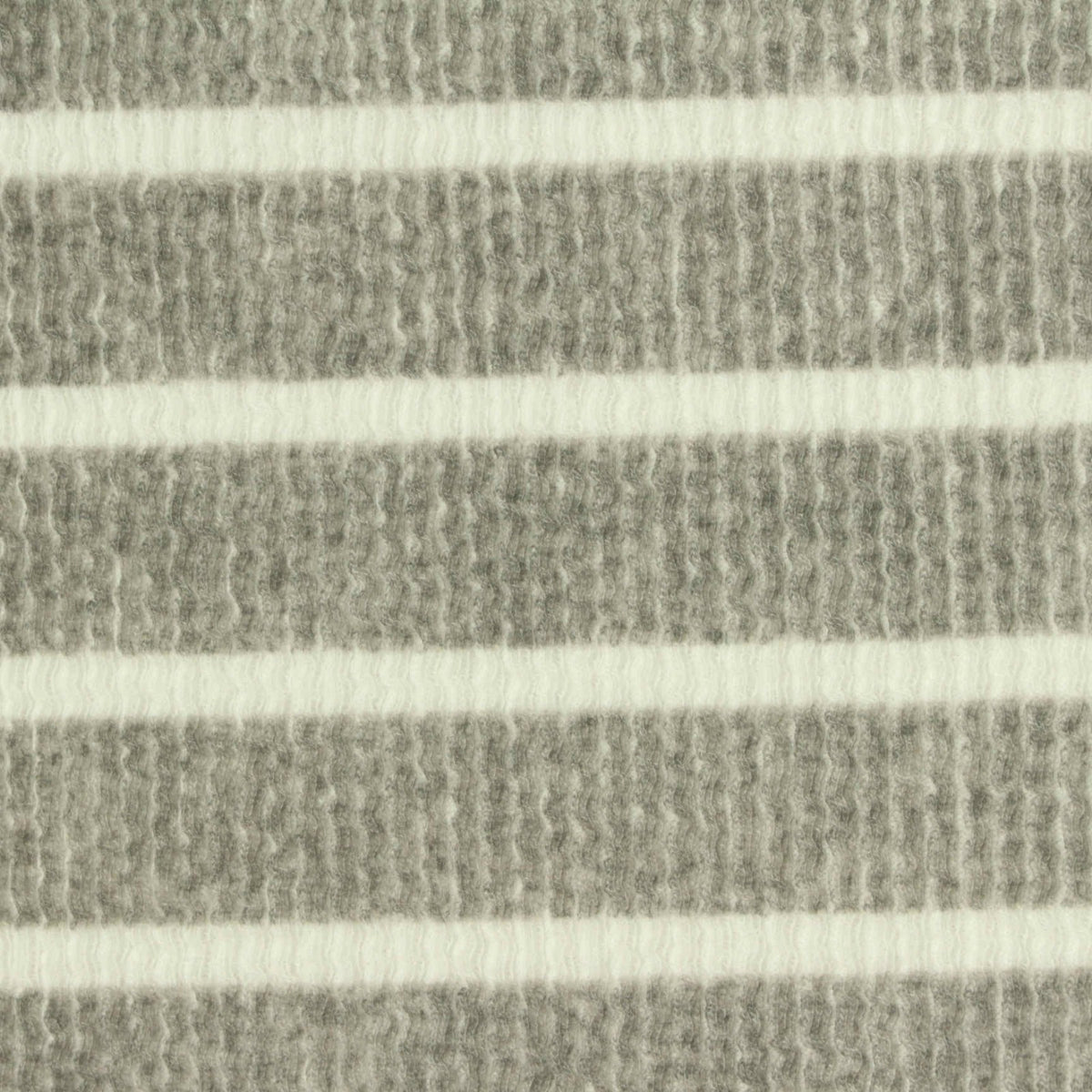 Dark Grey Stripes Rib Knit, Polyester