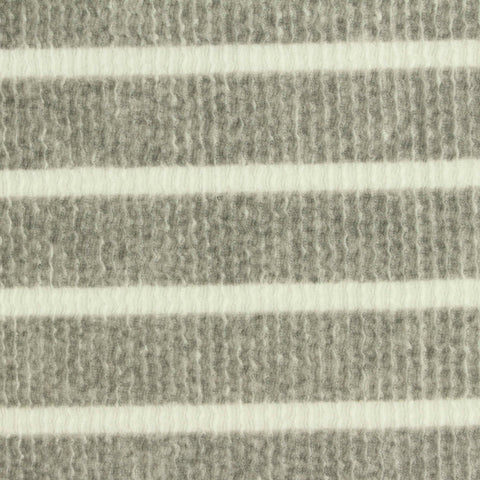 Dark Grey Stripes Rib Knit, Polyester