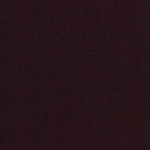 Cotton Stretch Rib Knit Fabric, 220 gsm, 130 cm — Brown