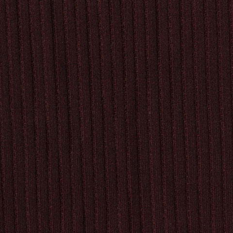 Polyester Stretch Rib Knit Fabric, 207 gsm, 160 cm — Brown