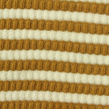 Mustard Horizontal-Stripe Chunky Knit, Cotton-Viscose