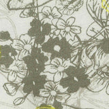 White Bold-Floral Jersey Knit, Cotton-Modal — texture