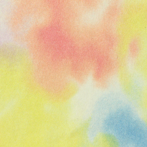 Yellow Abstract French Terry, Cotton-Poly