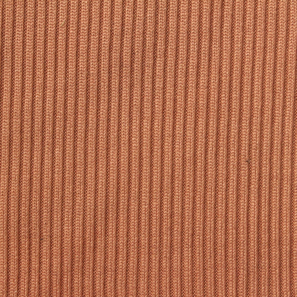Brushed Polyester Stretch Rib Knit Fabric, 220 gsm, 152 cm — Orange