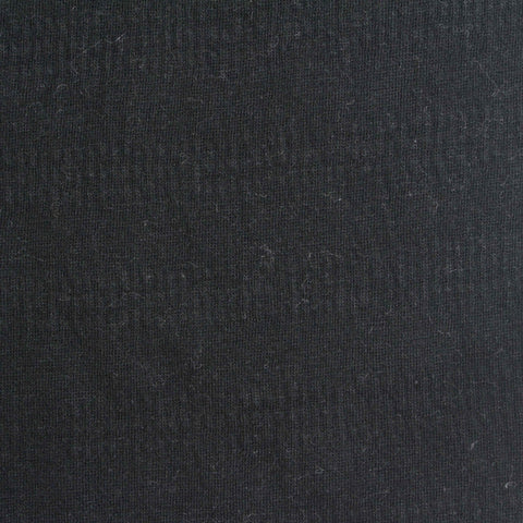 Cotton Polyester Stretch Crepe Fabric, 190 gsm, 130 cm — Black