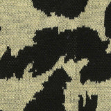 Black Animal Print Interlock Knit, Polyester — texture