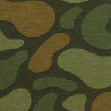 Green Camo Jersey Knit, Poly-Viscose