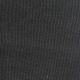 Cotton Stretch Rib Knit Fabric, 380 gsm, 110 cm — Black