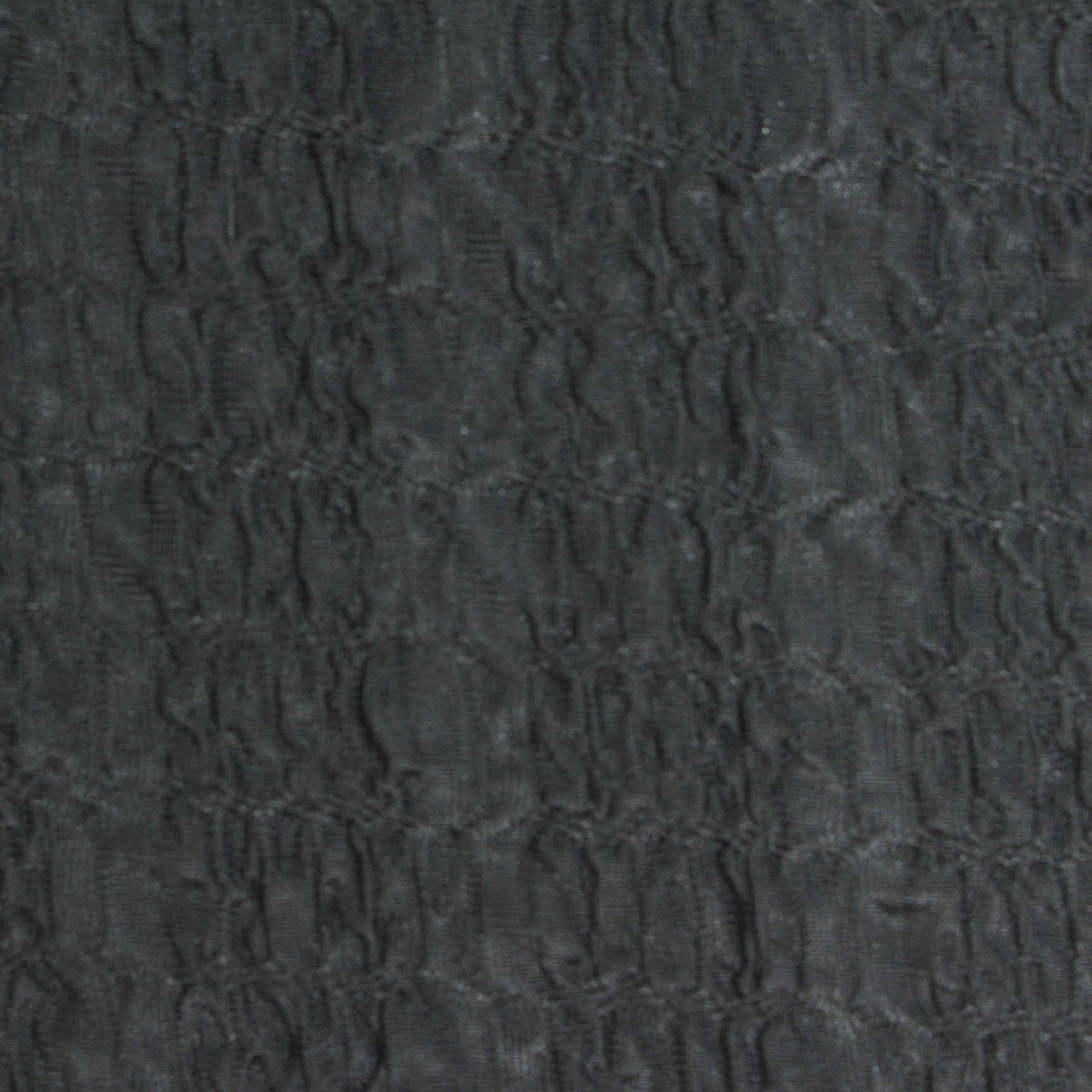 Polyester Stretch Crepe Fabric, 210 gsm, 165 cm — Black