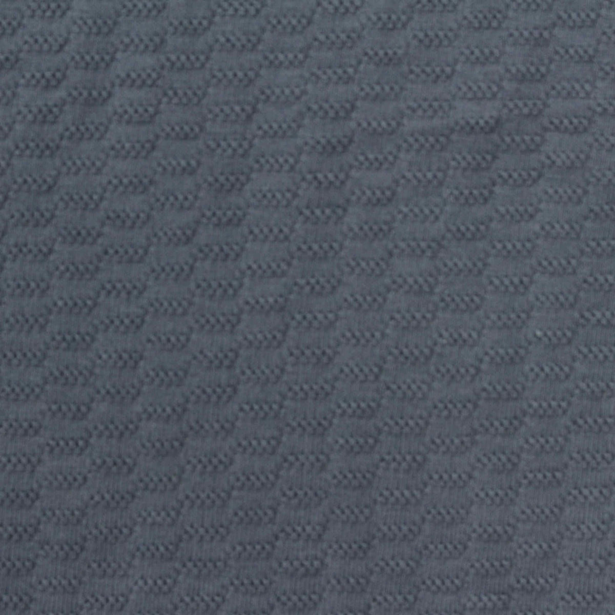 Grey-Blue Tone-on-Tone Jersey Knit, Cotton-Poly