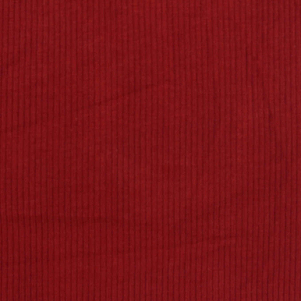 Cotton Viscose Stretch Rib Knit Fabric, 270 gsm, 150 cm — Red