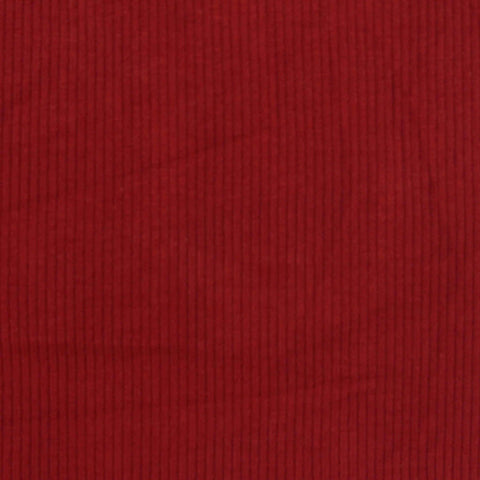 Cotton Viscose Stretch Rib Knit Fabric, 270 gsm, 150 cm — Red