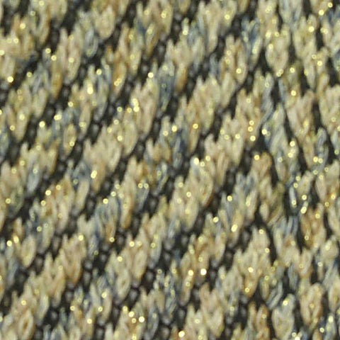 Black Chevron Chunky Knit, Poly-Metallic