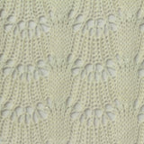 Cream Openwork Pointelle Knit, Poly-Cotton