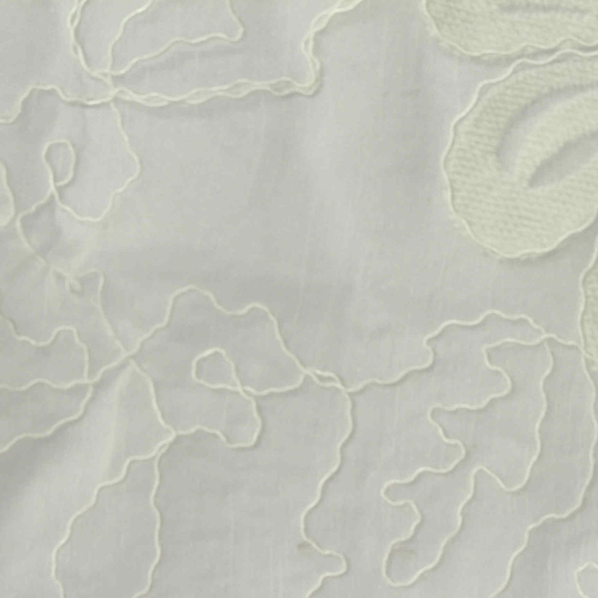 Cream Tone-on-Tone Chiffon, Polyester