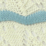 Cream Zigzag Pointelle Knit, Poly-Cotton — texture