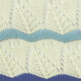 Cream Zigzag Pointelle Knit, Poly-Cotton