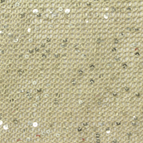 Silver Sequins Chunky Knit, Polyester, 280 gsm