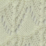 Cream Openwork Pointelle Knit, Poly-Cotton — texture