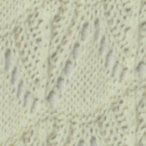 Cream Openwork Pointelle Knit, Poly-Cotton, 340 gsm, 160 cm
