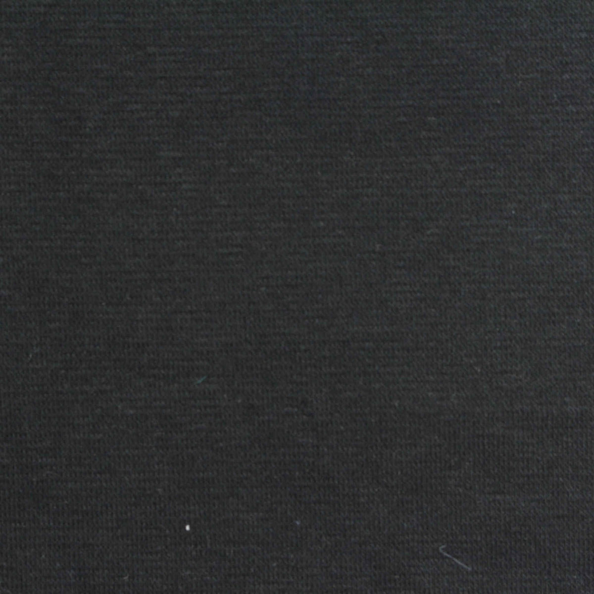 Cotton Polyester Stretch Rib Knit Fabric, 210 gsm, 180 cm — Black