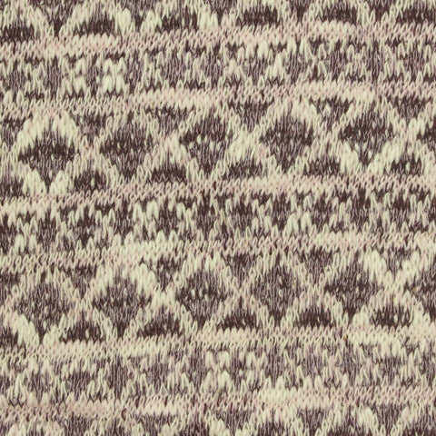 Cream Diamond Chunky Knit, Cotton-Poly