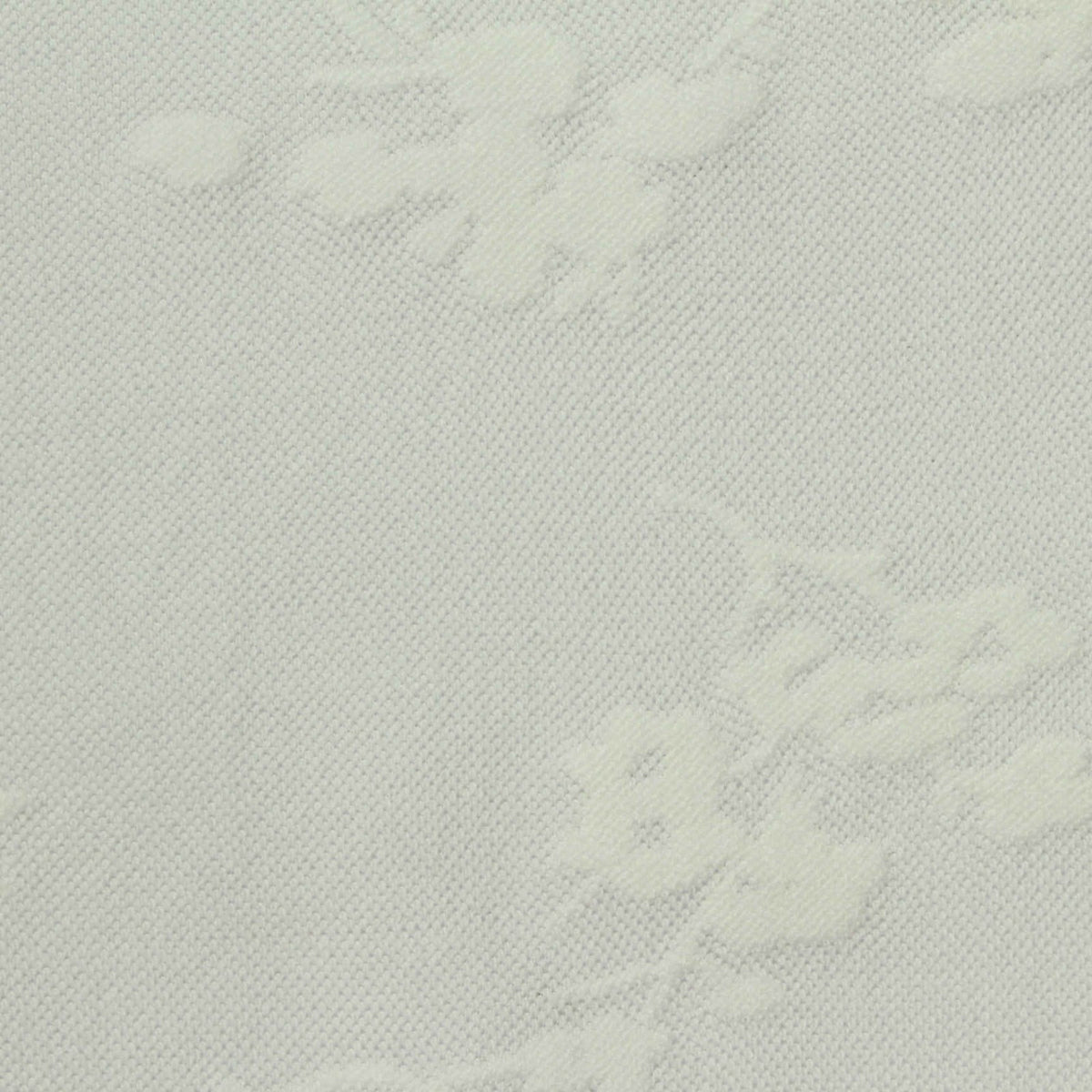 Off-White Floral Jacquard, Polyester, 150 gsm