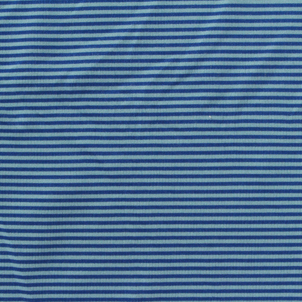 Blue Horizontal-Stripe Jersey Knit, Polyester, 147 gsm
