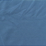 Blue Horizontal-Stripe Jersey Knit, Polyester