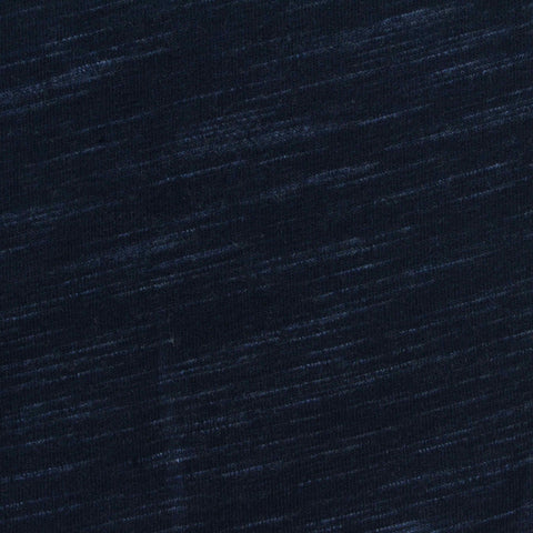Dark Blue Marl Jersey Knit, Cotton-Poly, 167 gsm
