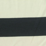 Cream Horizontal-Stripe Jersey Knit, Cotton-Viscose