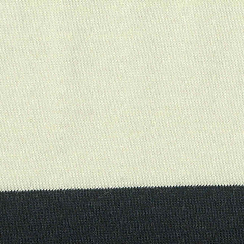 Cream Horizontal-Stripe Jersey Knit, Cotton-Viscose