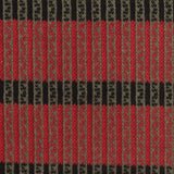 Red Vertical-Stripe Jacquard, Cotton-Poly