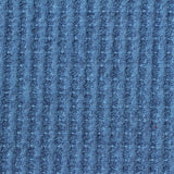 Brushed Polyester Stretch Waffle Knit Fabric, 220 gsm, 153 cm — Blue