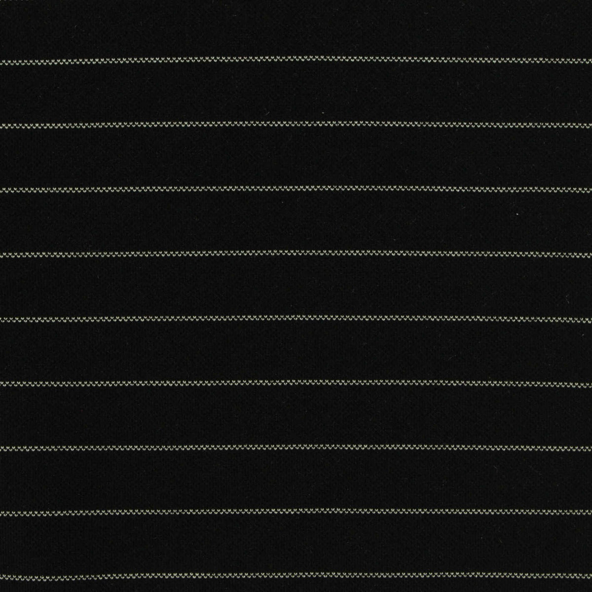 Black Pinstripe Ponte Knit, Nylon-Viscose