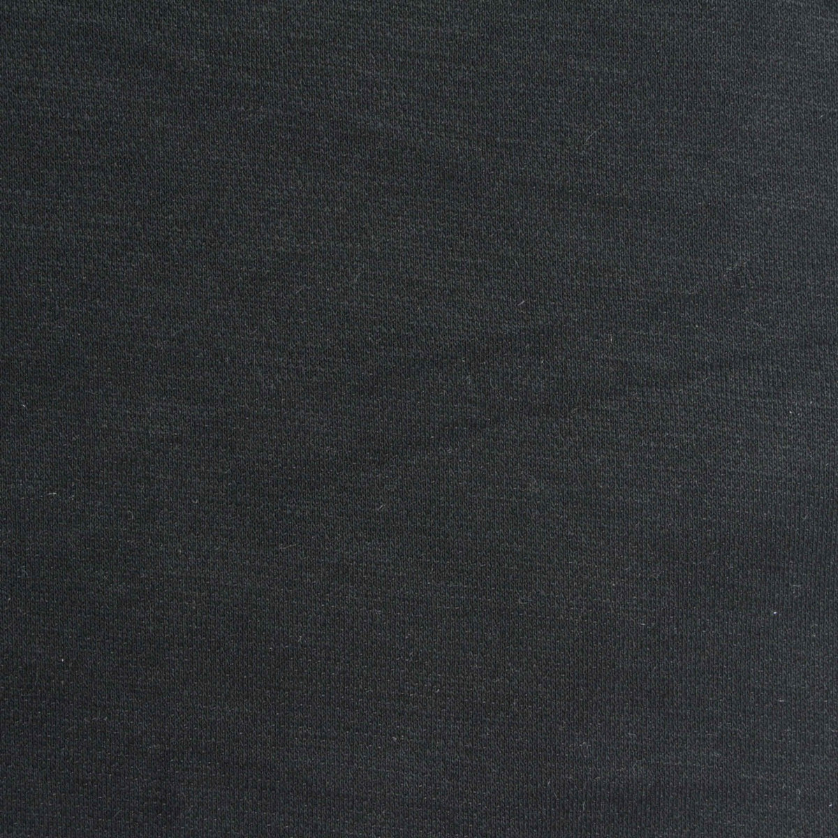 Polyester Cotton Interlock Knit Fabric, 220 gsm, 165 cm — Black