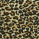 Black Leopard Jersey Knit, Polyester