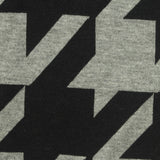 Black Houndstooth Jacquard, Poly-Viscose