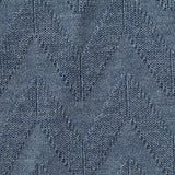 Blue Tone-on-Tone Chevron Pointelle Knit, Poly-Viscose — texture