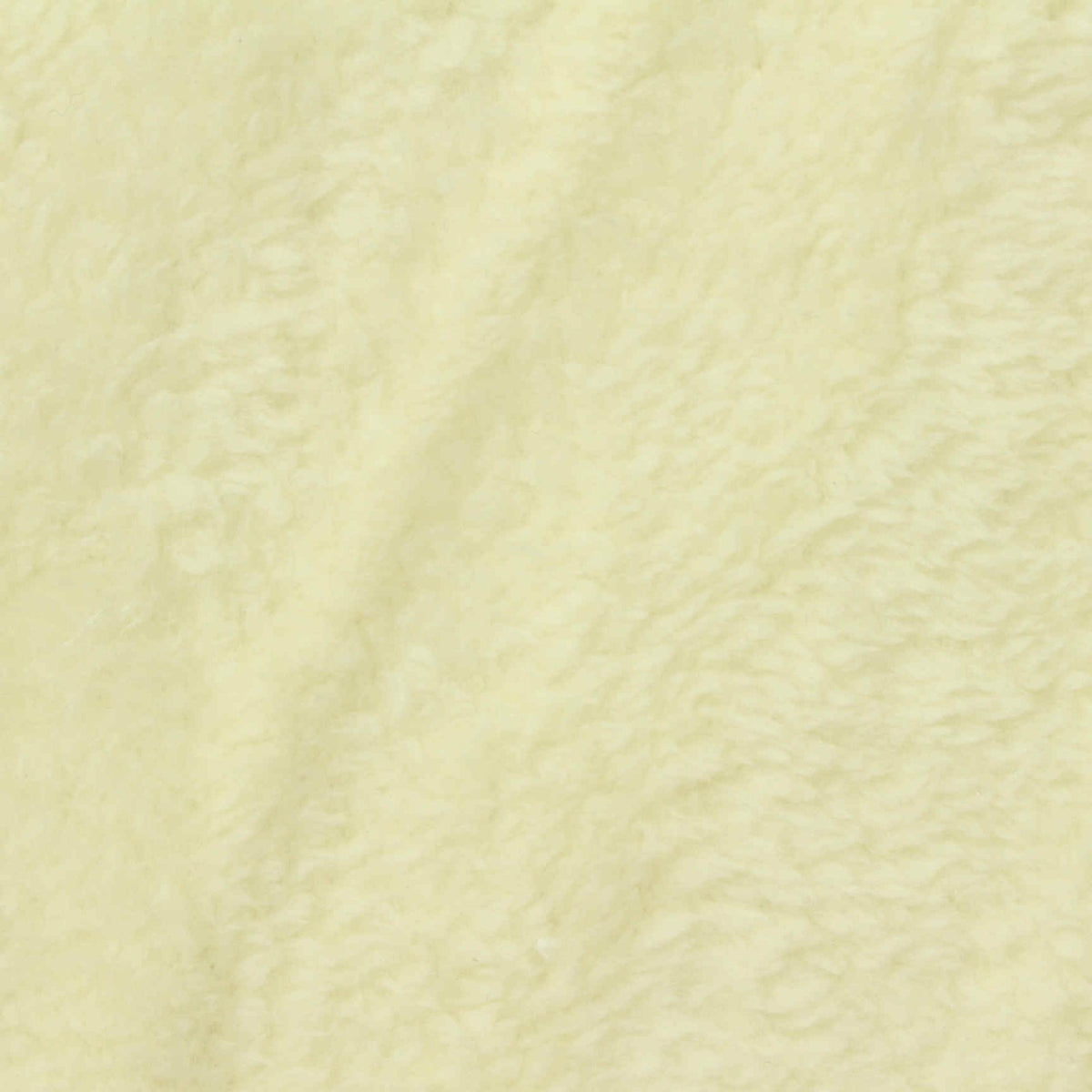 100% Polyester Sherpa Fleece Fabric, 260 gsm, 166 cm — Yellow