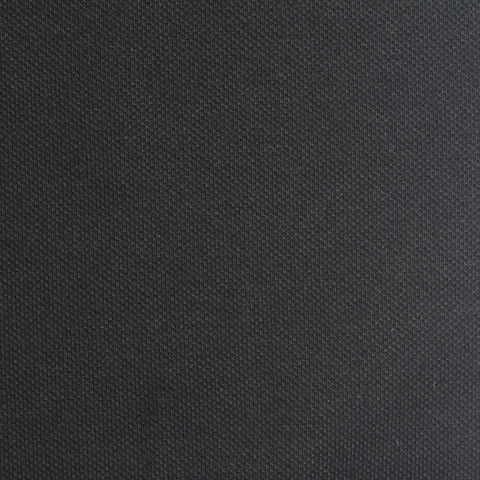 Cotton Stretch Piqué Knit Fabric, 180 gsm, 180 cm — Black