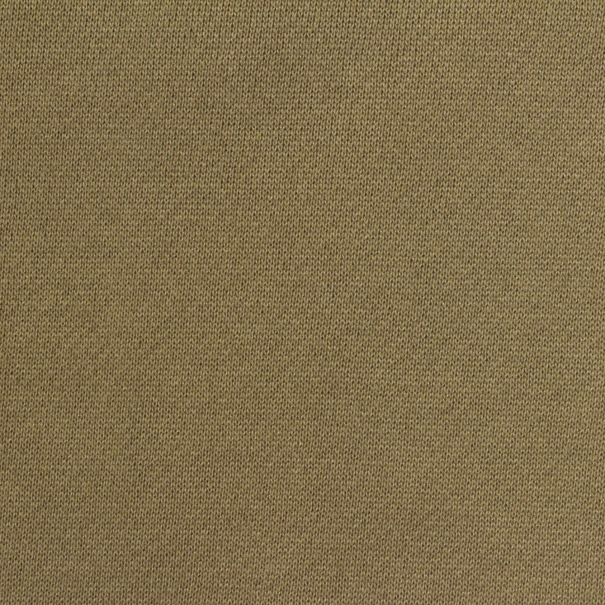 Brushed Polyester Cotton French Terry Fabric, 280 gsm, 165 cm — Khaki